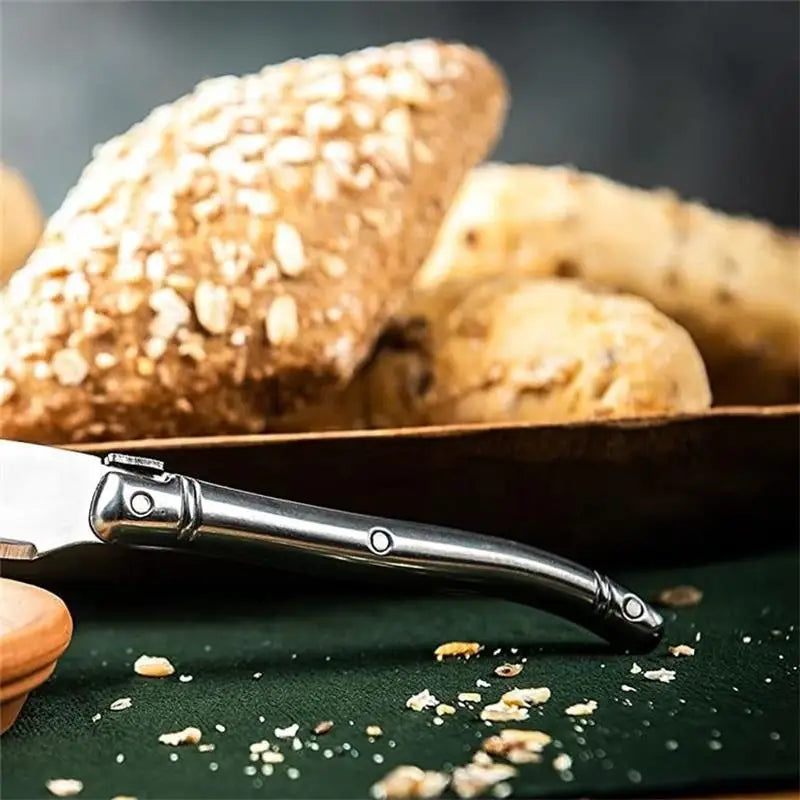 Laguiole Butter Spreaders Cheese Knives Stainless Steel Butter Knife Kitchen Silverware Restaurant Bar Cheese Tools Kid 4-10pcs